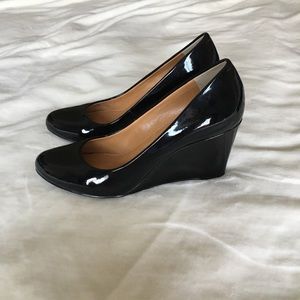 Jcrew factory black wedges